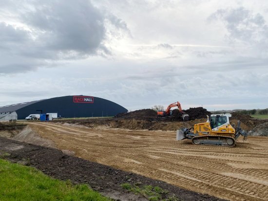 Foto: Lisbeth Jansen - udgravning til padelcenter i Høje Taastrup